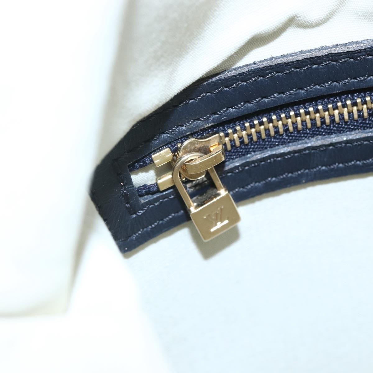 Louis Vuitton Francoise handbag Mini lin, BLUE, CANVAS, Tote bag