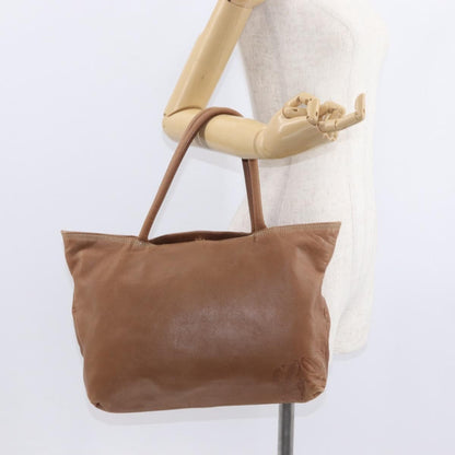 Loewe Anagram Tote Leather, BROWN, LEATHER, Tote bag