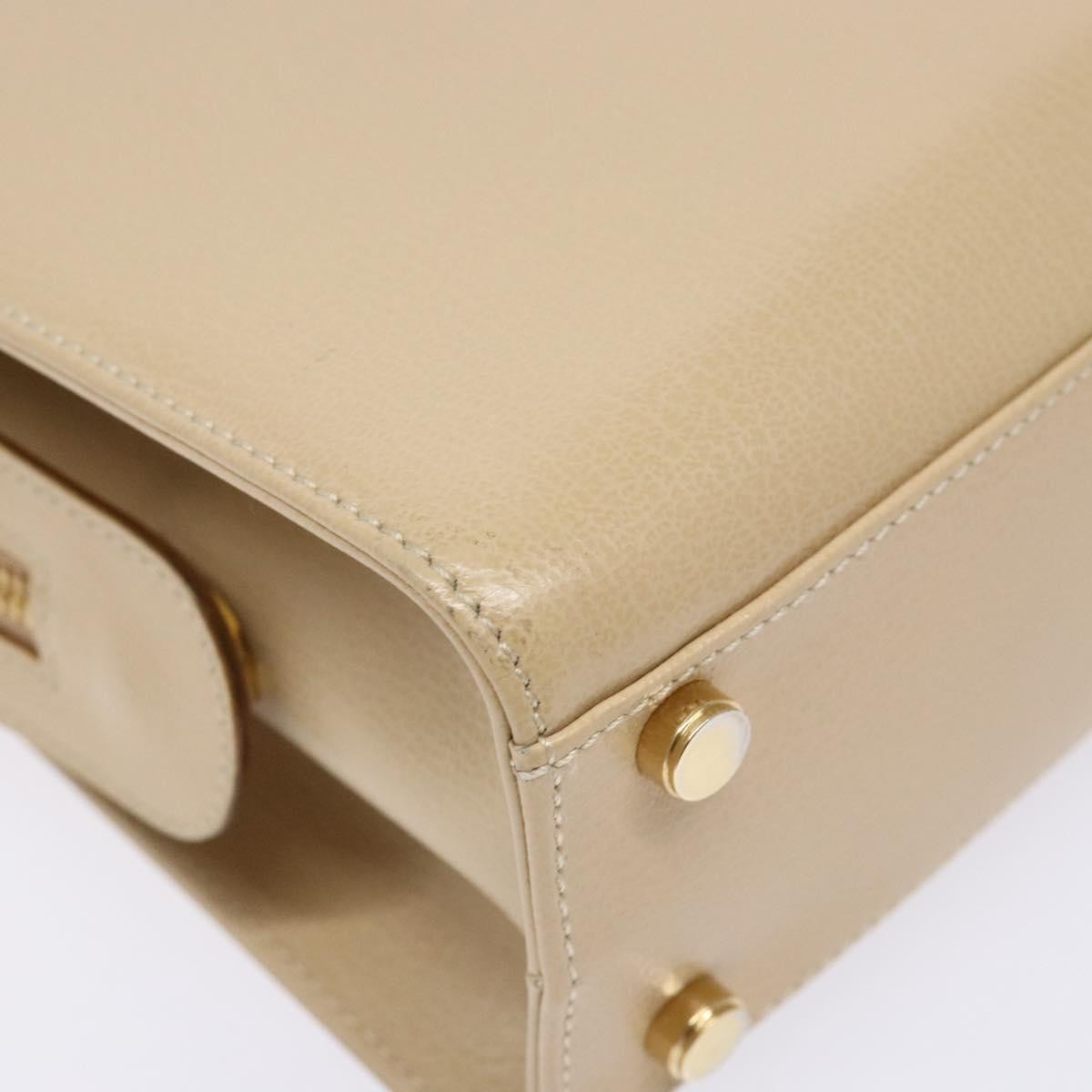 Salvatore Ferragamo Convertible Dome Gancini Leather, BEIGE, LEATHER, Handbag