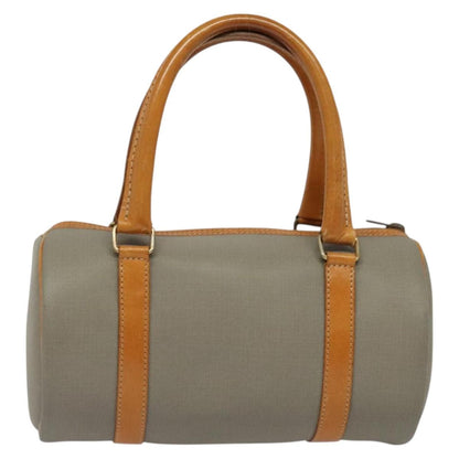 Christian Dior Vintage CD Handbag Canvas, GRAY, CANVAS, Handbag
