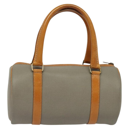 Christian Dior Vintage CD Handbag Canvas, GRAY, CANVAS, Handbag