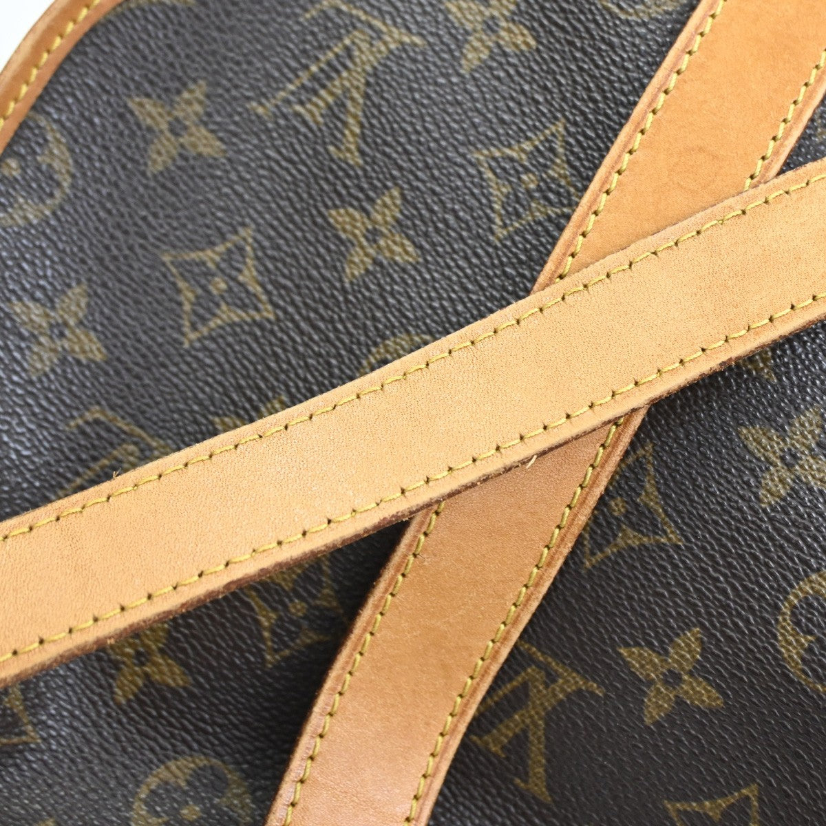 Louis Vuitton Saumur Handbag Monogram Canvas, Brown, Leather, Shoulder Bag
