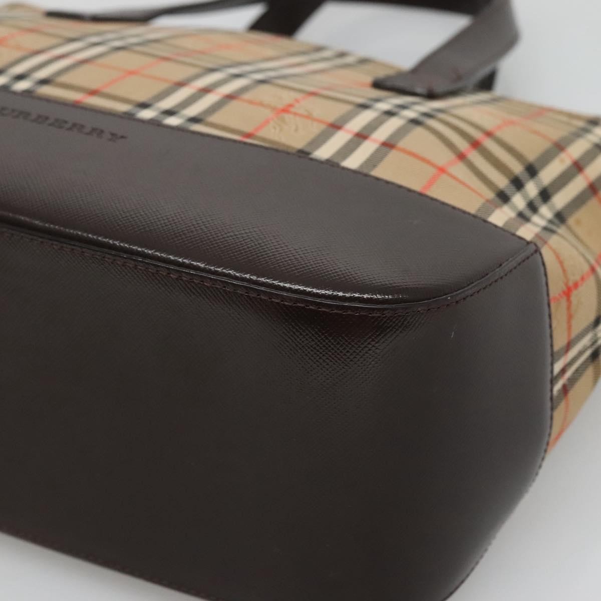 Burberry Nova Handbag Check Pattern, BEIGE, CANVAS, Handbag