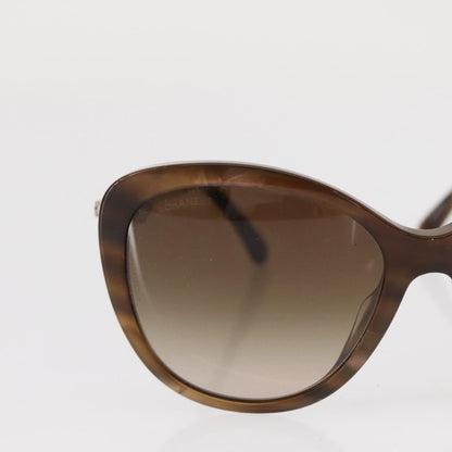 Chanel Logo CC Sunglasses Plastic, Brown, Plastic, Sunglasses