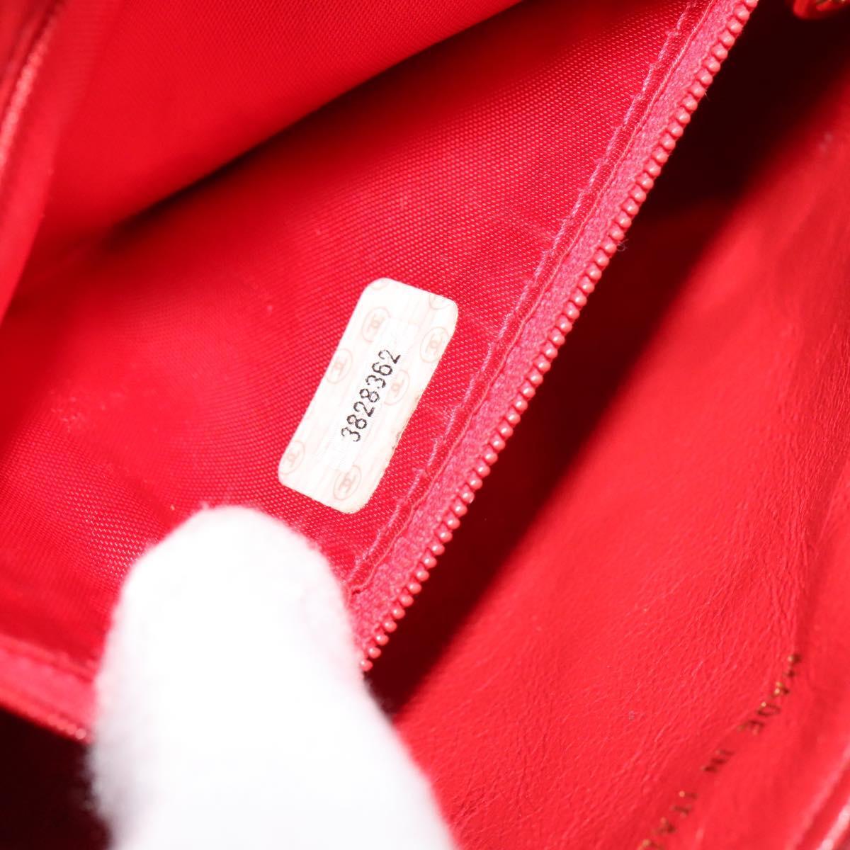 Chanel Vintage Zip Belt Bag Quilted Lambskin, RED, LEATHER, Clutche & pouche