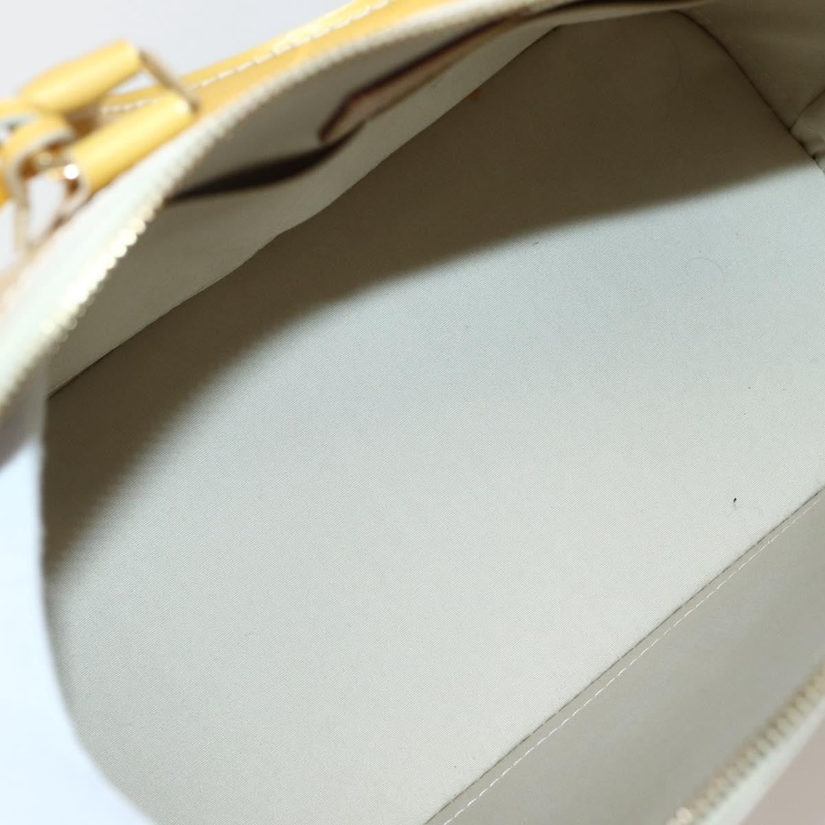 Louis Vuitton Alma Handbag Monogram Vernis, YELLOW, PATENT_LEATHER, Handbag