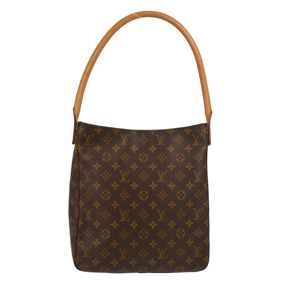 Louis Vuitton Looping Handbag Monogram Canvas, BROWN, CANVAS, Handbag