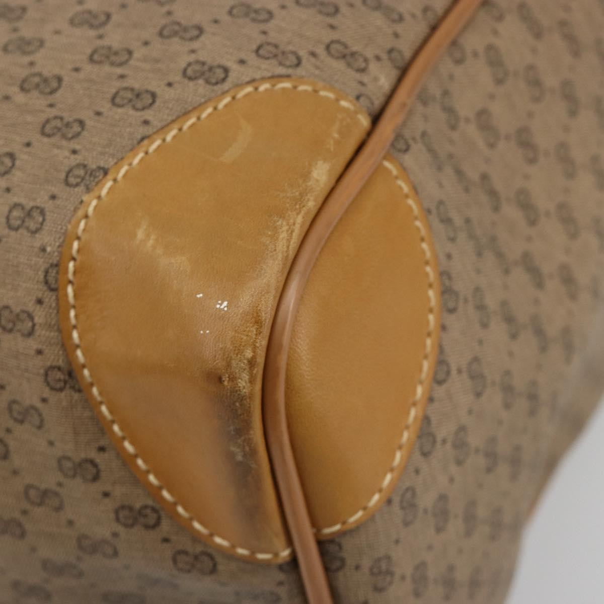 Gucci Vintage Travel bag GG Canvas, Beige, PVC, Travel Bag