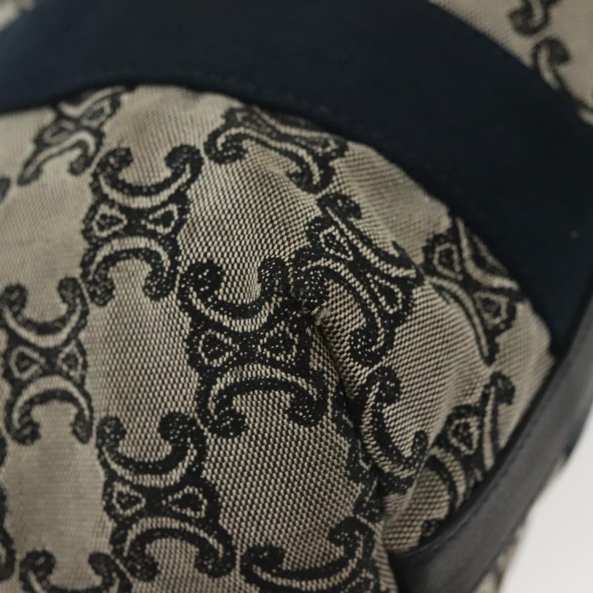 Celine Vintage Macadam Handbag Macadam, NAVY, CANVAS, Handbag