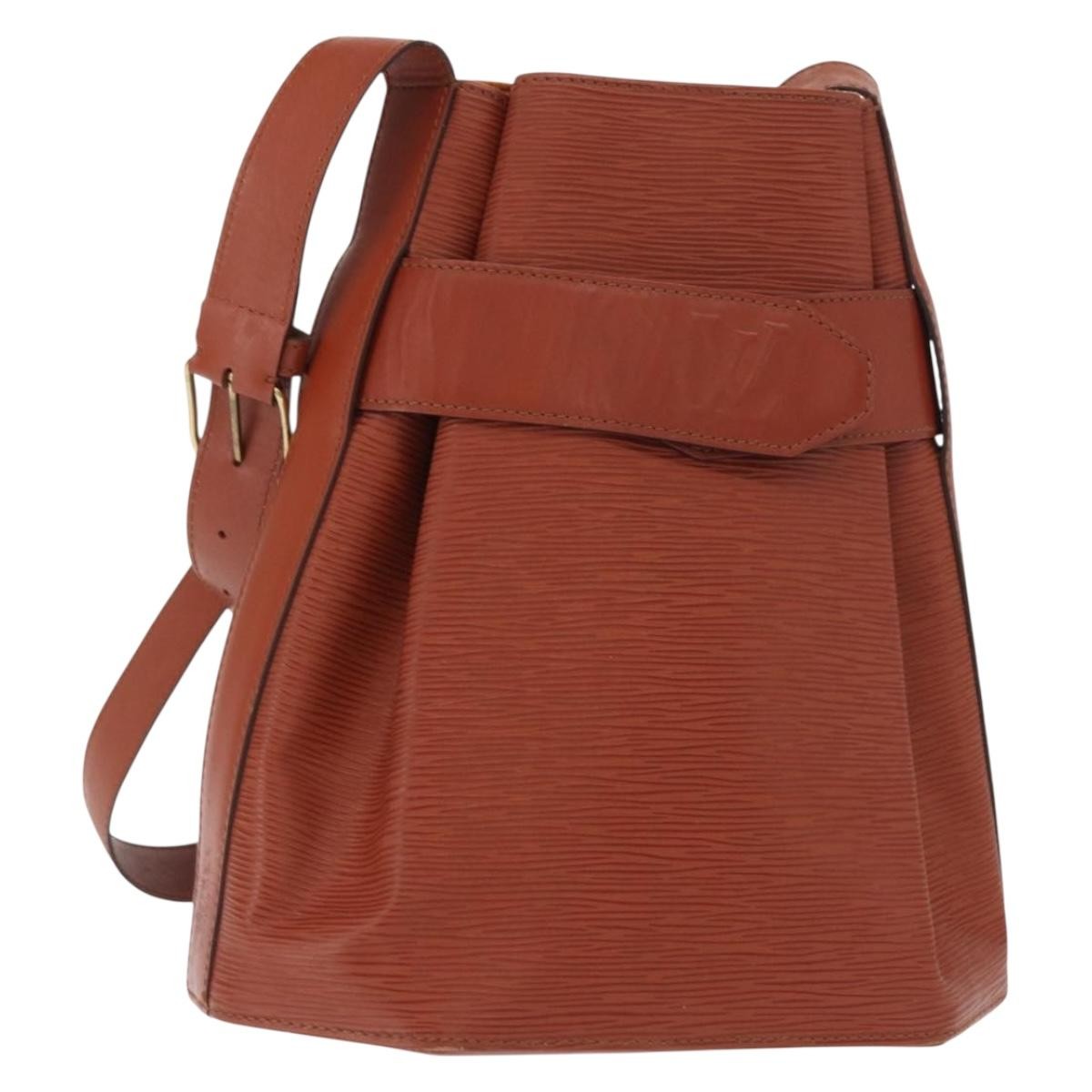 Louis Vuitton Vintage Sac d'Epaule Handbag Epi Leather, BROWN, LEATHER, Shoulder bag