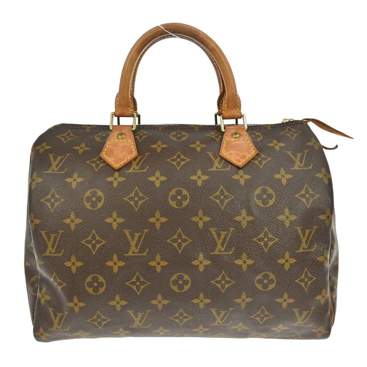 Louis Vuitton Speedy Handbag Monogram Canvas, BROWN, CANVAS, Handbag
