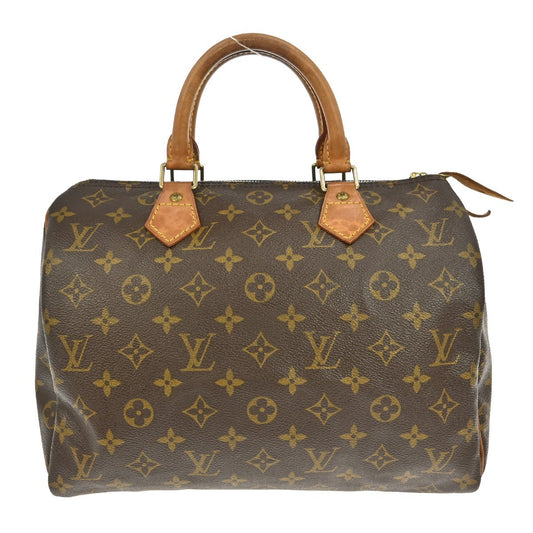 Louis Vuitton Speedy Handbag Monogram Canvas, BROWN, CANVAS, Handbag