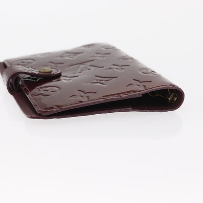 Louis Vuitton Mat Ring Agenda Cover Monogram Vernis, BURGUNDY, PATENT_LEATHER, Clutche & pouche