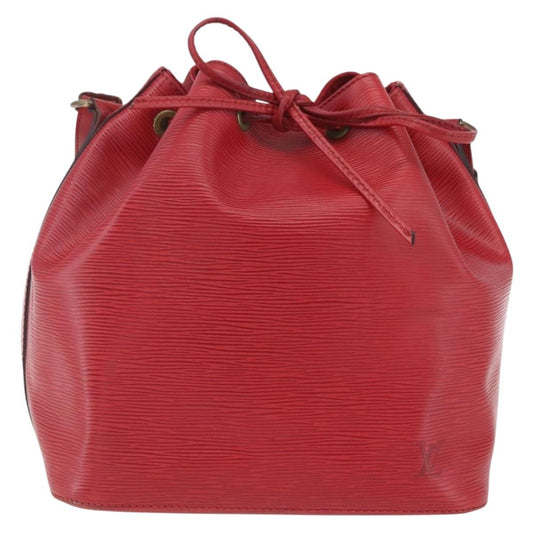 Louis Vuitton Petit Noe Handbag Epi Leather, RED, LEATHER, Shoulder bag