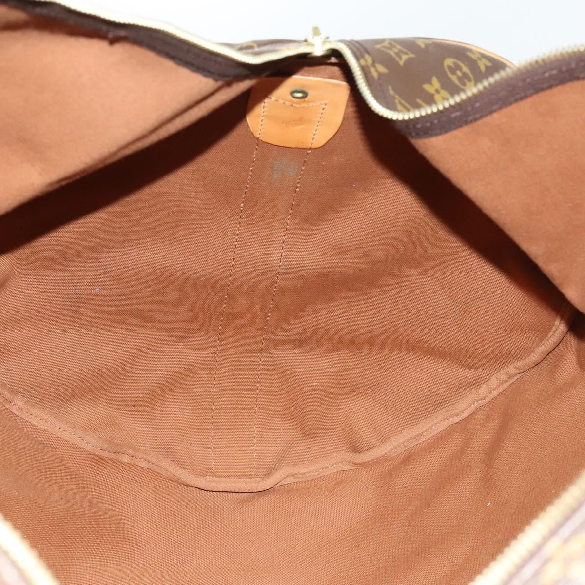 Louis Vuitton Sac Polochon Handbag Monogram Canvas, BROWN, CANVAS, Travel bag