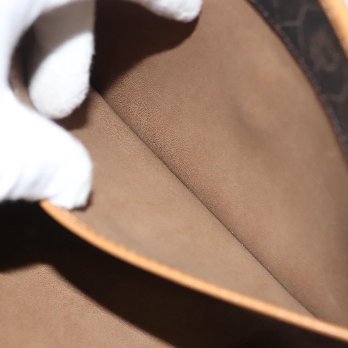 Christian Dior Vintage Honeycomb chain Canvas, BLACK, CANVAS, Handbag