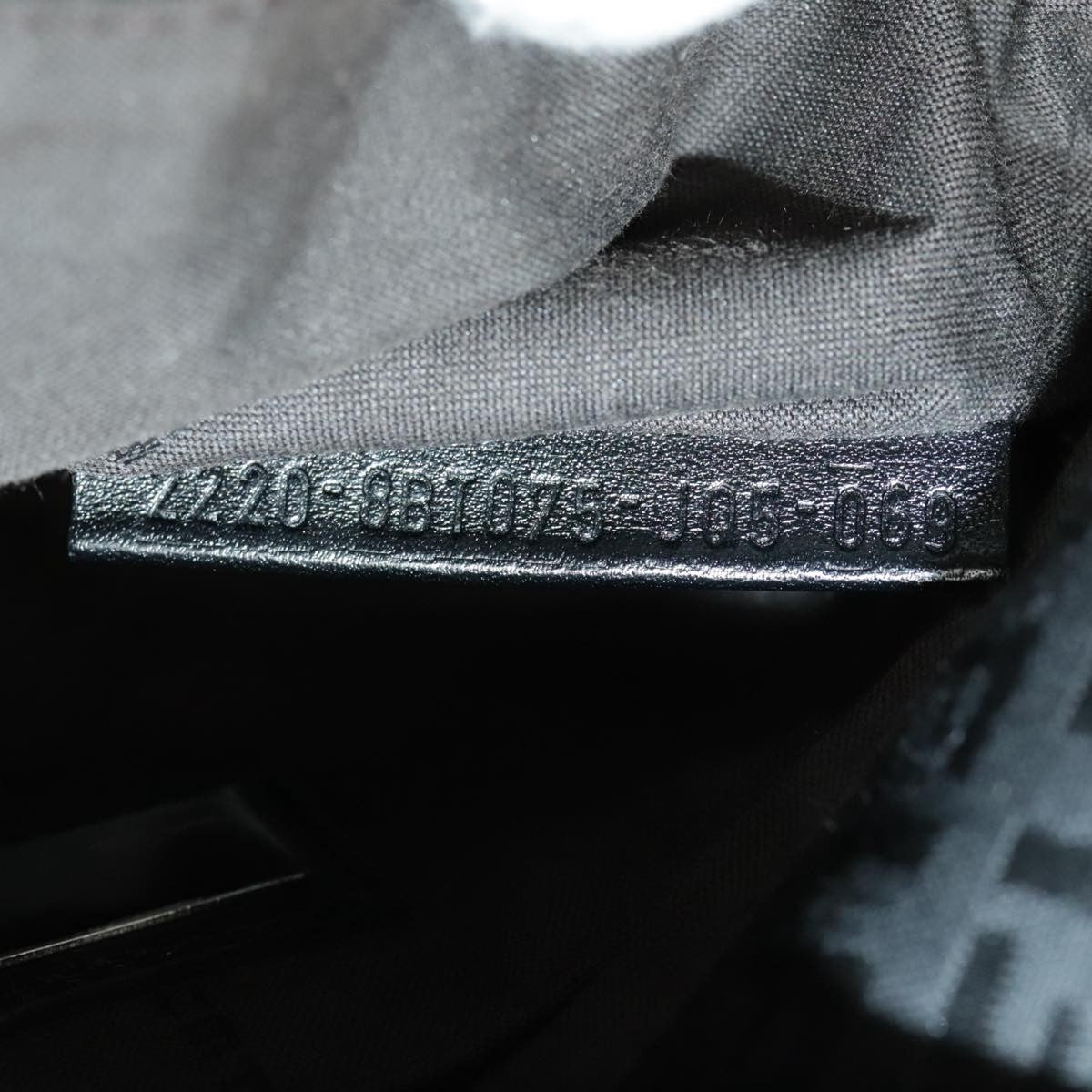 Fendi Mamma Baguette Shoulder Bag Canvas, BLACK, CANVAS, Shoulder bag