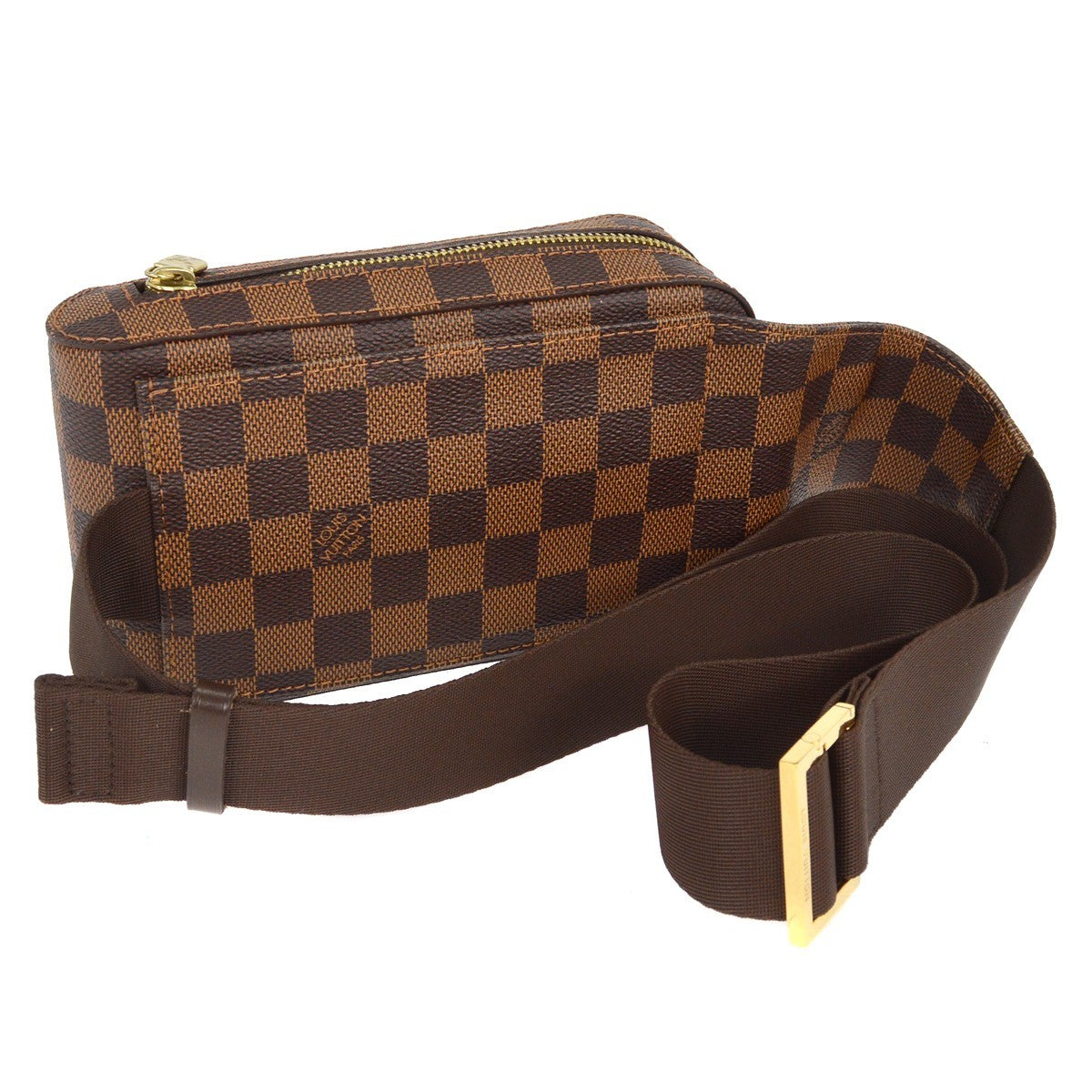 Louis Vuitton Geronimos Waist Bag Damier, BROWN, CANVAS, Shoulder bag