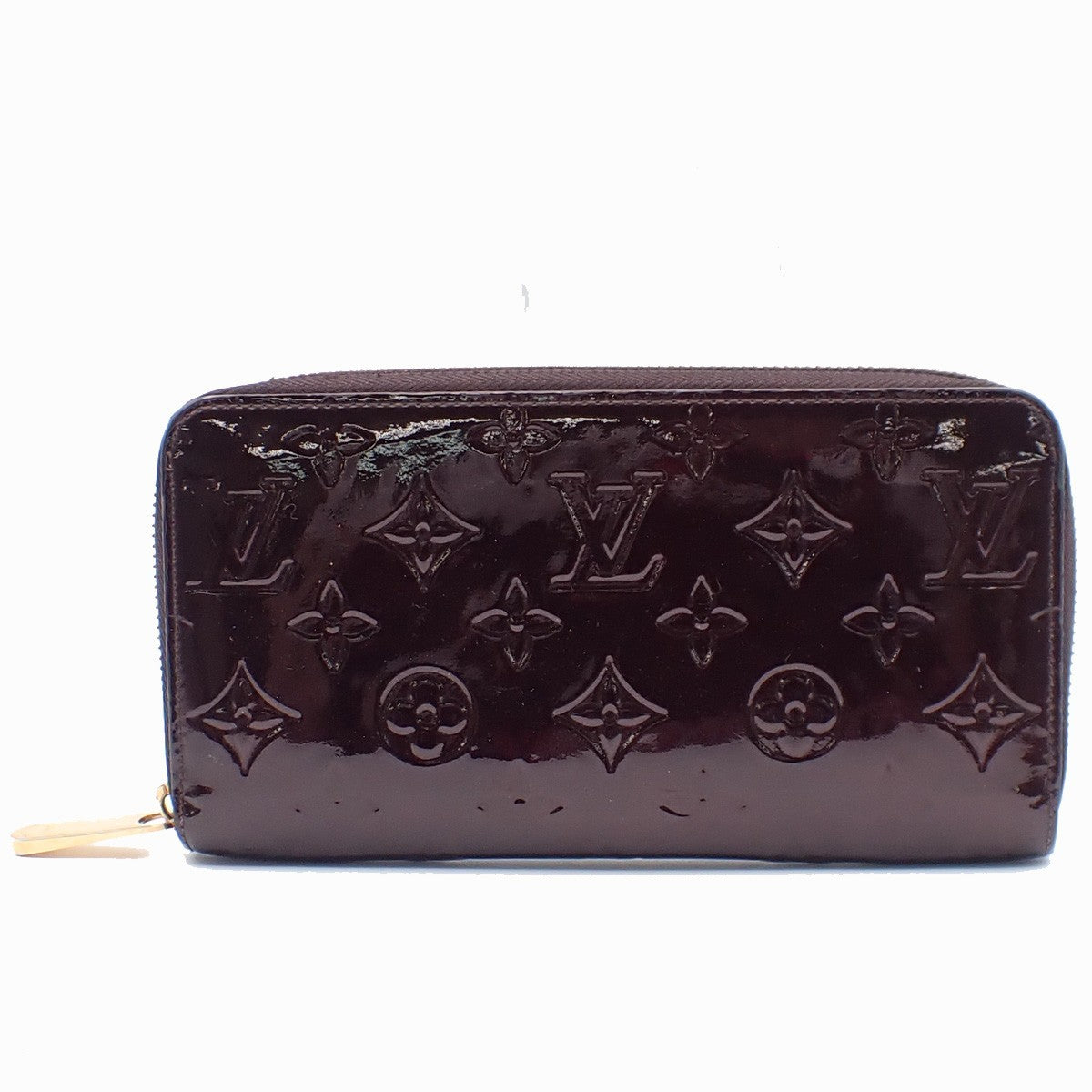 Louis Vuitton Zippy Compact Wallet Monogram Vernis, BURGUNDY, PATENT_LEATHER, Wallets