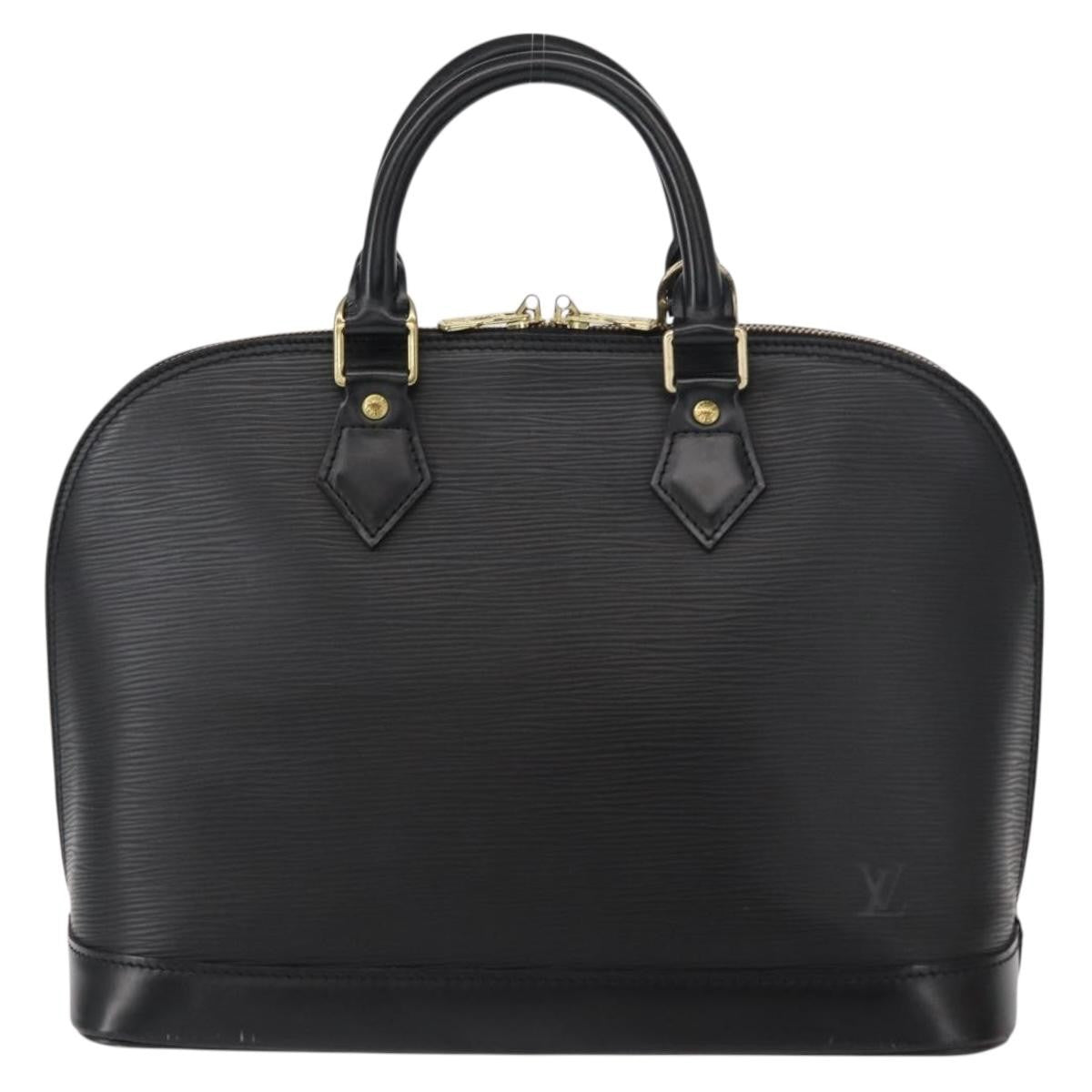 Louis Vuitton Alma Handbag Epi Leather, BLACK, LEATHER, Handbag