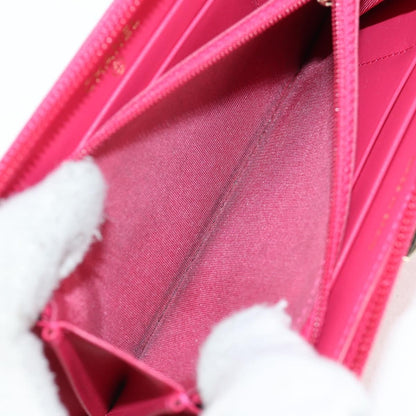 Chanel Compact Boy Wallet Caviar, PINK, LEATHER, Wallets