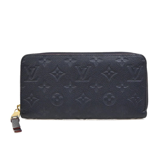 Louis Vuitton Zippy Wallet NM Leather Empreinte, NAVY, LEATHER, Wallets