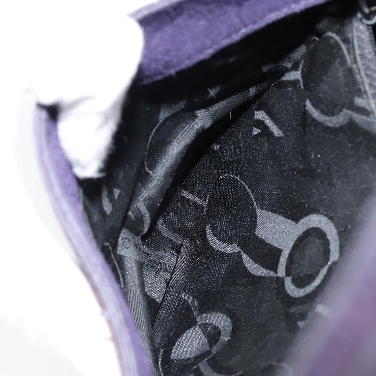 Salvatore Ferragamo Vara Bow Top Handle Bucket Bag Suede, PURPLE, SUEDE, Handbag