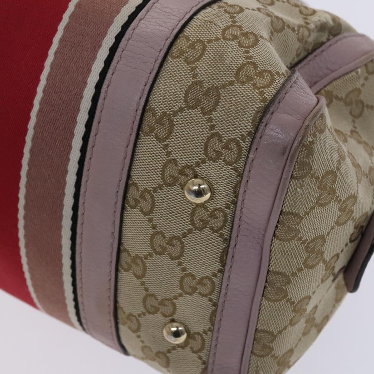 Gucci Vintage Web Boston Bag GG Canvas, BEIGE, CANVAS, Travel bag