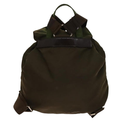 Prada Double Front Pocket Backpack Tessuto, KHAKI, NYLON, Backpack