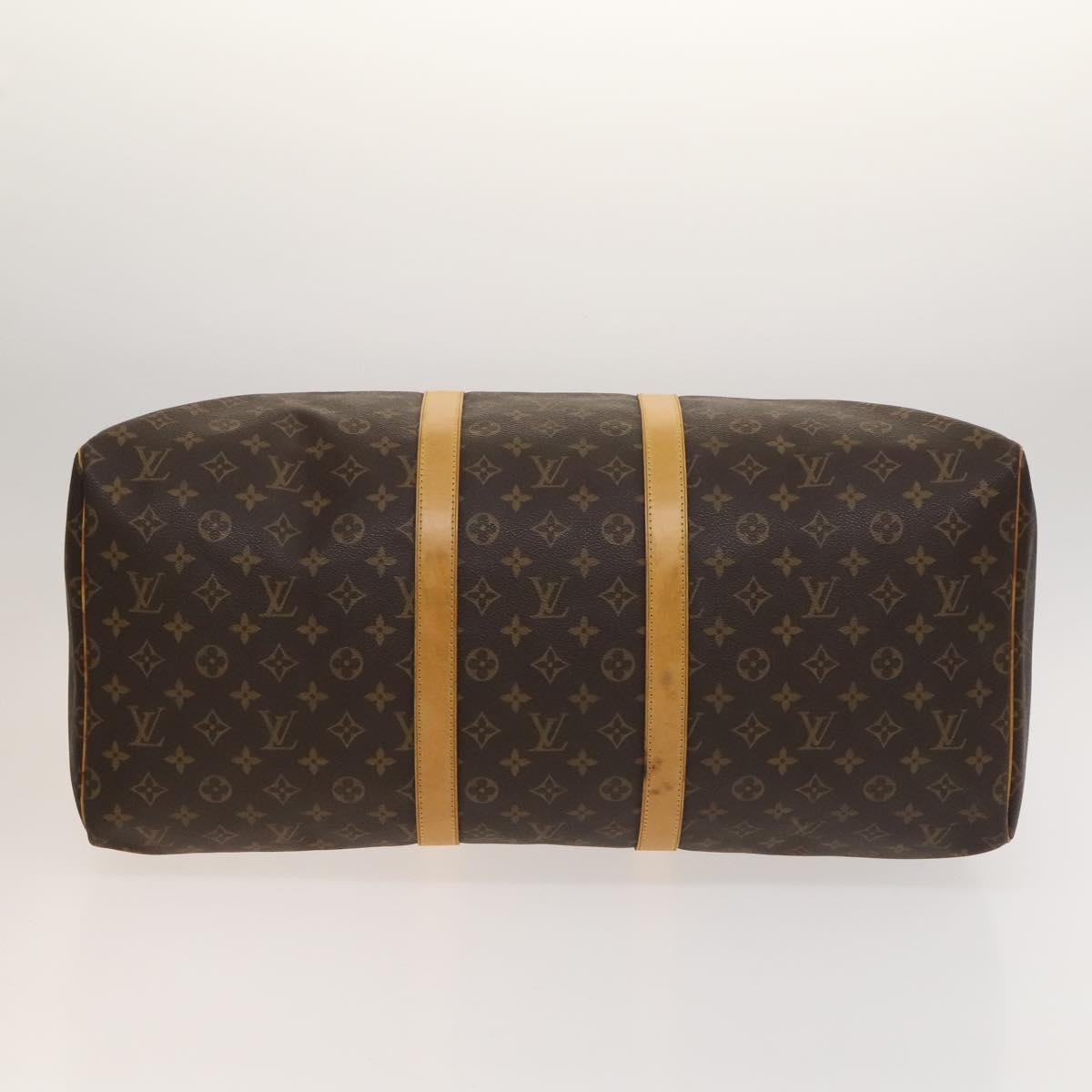 Louis Vuitton Keepall Bag Monogram Canvas, BROWN, CANVAS, Travel bag