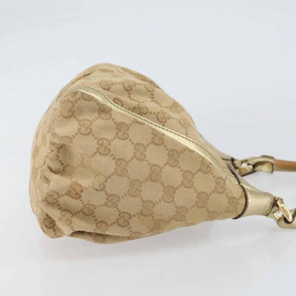 Gucci D Ring Hobo GG Canvas, BEIGE, CANVAS, Handbag