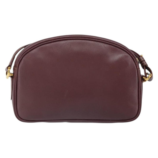 cartier Must de Cartier Shoulder Bag Leather, BURGUNDY, LEATHER, Shoulder bag