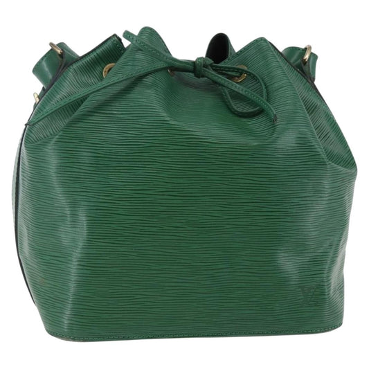 Louis Vuitton Petit Noe Handbag Epi Leather, GREEN, LEATHER, Shoulder bag