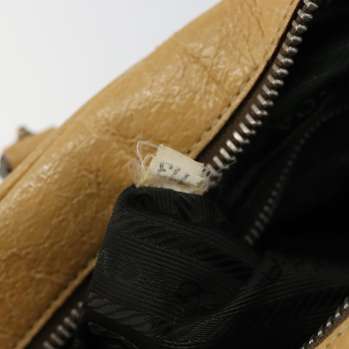 Prada Bauletto Bag Leather, BEIGE, LEATHER, Shoulder bag