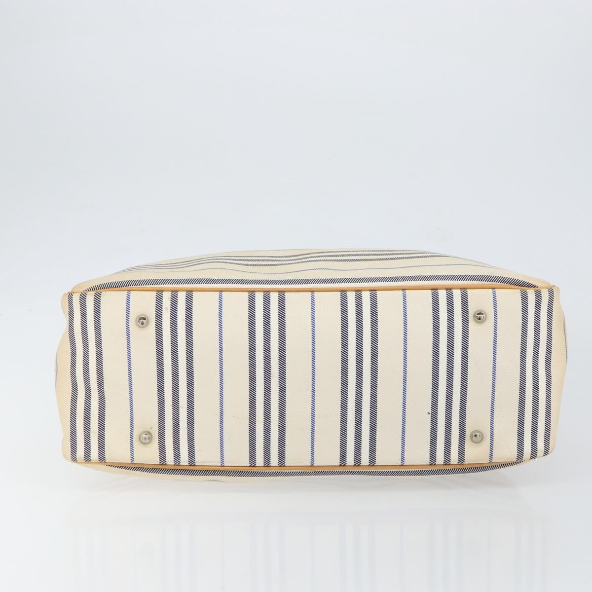 Burberry Vintage Handbag Canvas, WHITE, CANVAS, Handbag