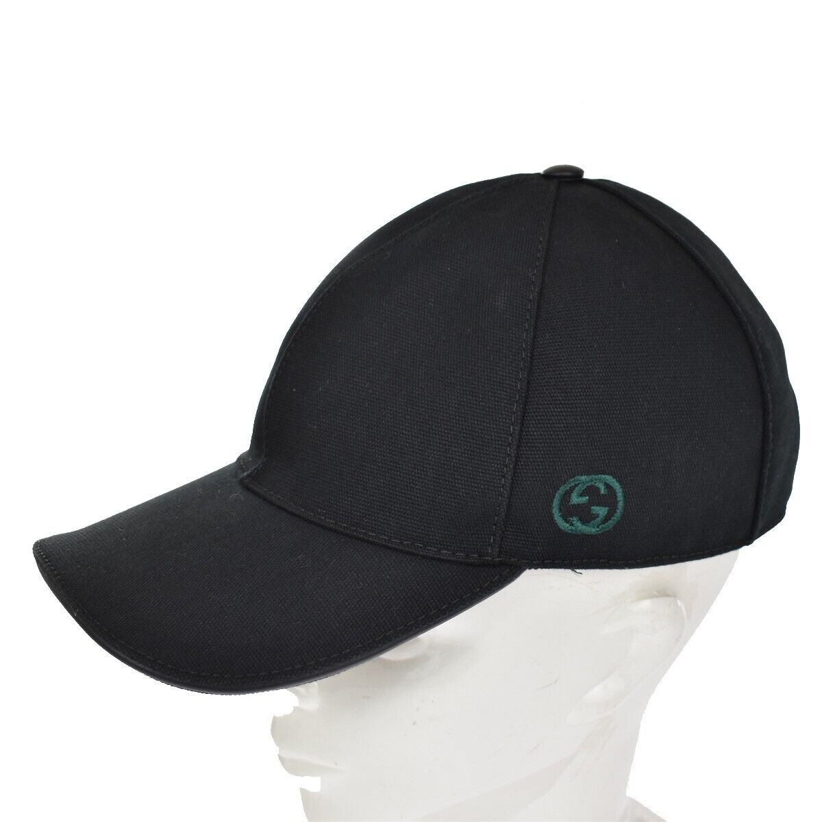 Gucci Web Baseball Cap GG Canvas, BLACK, CANVAS, Head accessory