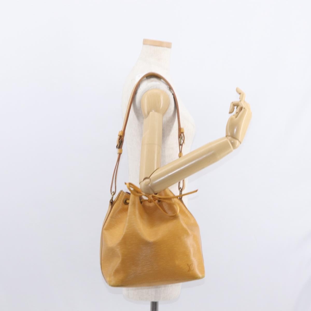 Louis Vuitton Petit Noe Handbag Epi Leather, YELLOW, LEATHER, Shoulder bag