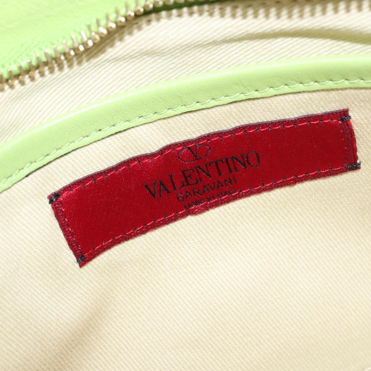 Valentino Garavani Rockstud Pouch Leather, GOLD, LEATHER, Clutche & pouche