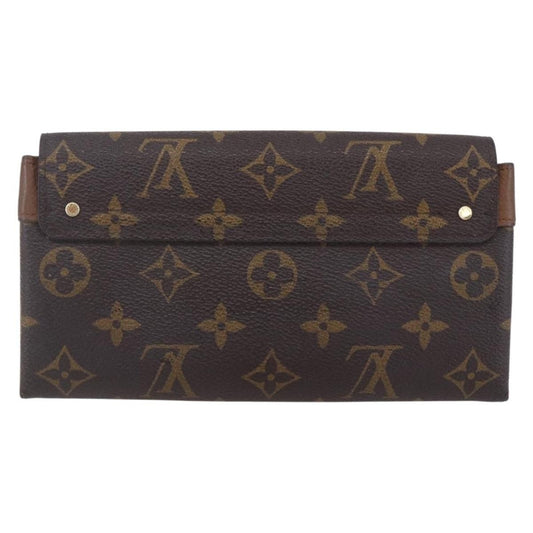 Louis Vuitton Elysee Wallet Monogram Canvas and Leather, CAMEL, CANVAS, Wallets