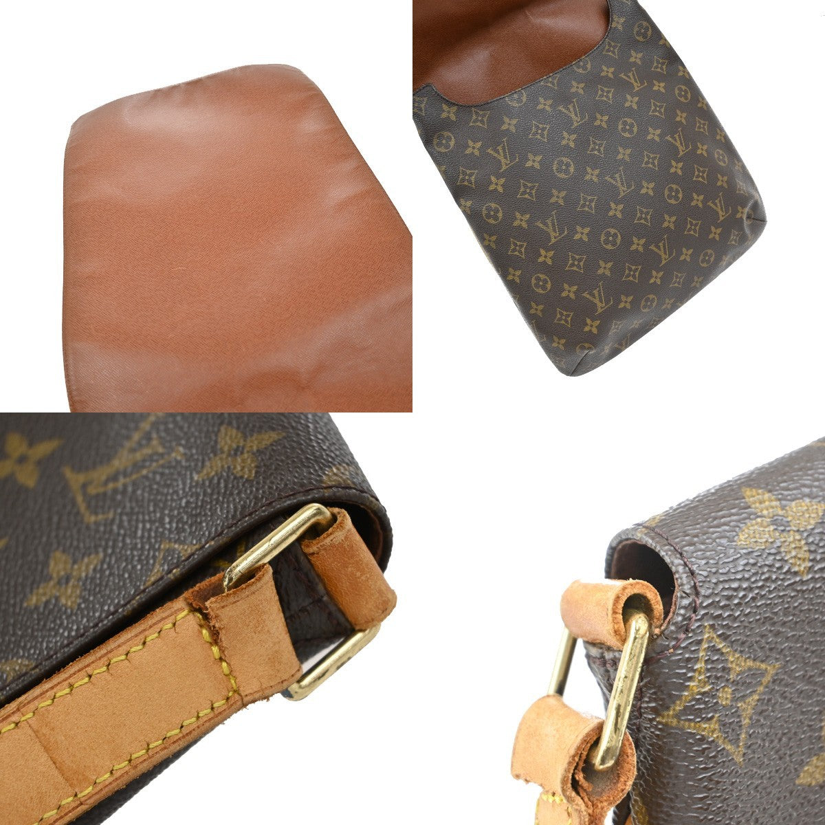 Louis Vuitton Musette Handbag Monogram Canvas, BROWN, CANVAS, Shoulder bag