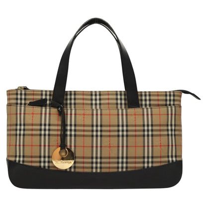 Burberry Nova Check Handbag Nova Check Canvas and leather, BEIGE, CANVAS, Handbag