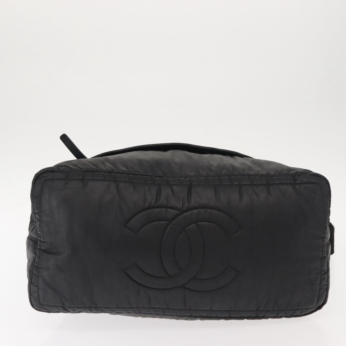 Chanel Vertical Sport Weekender Bag Quilted Nylon, BLACK, NYLON, Travel bag