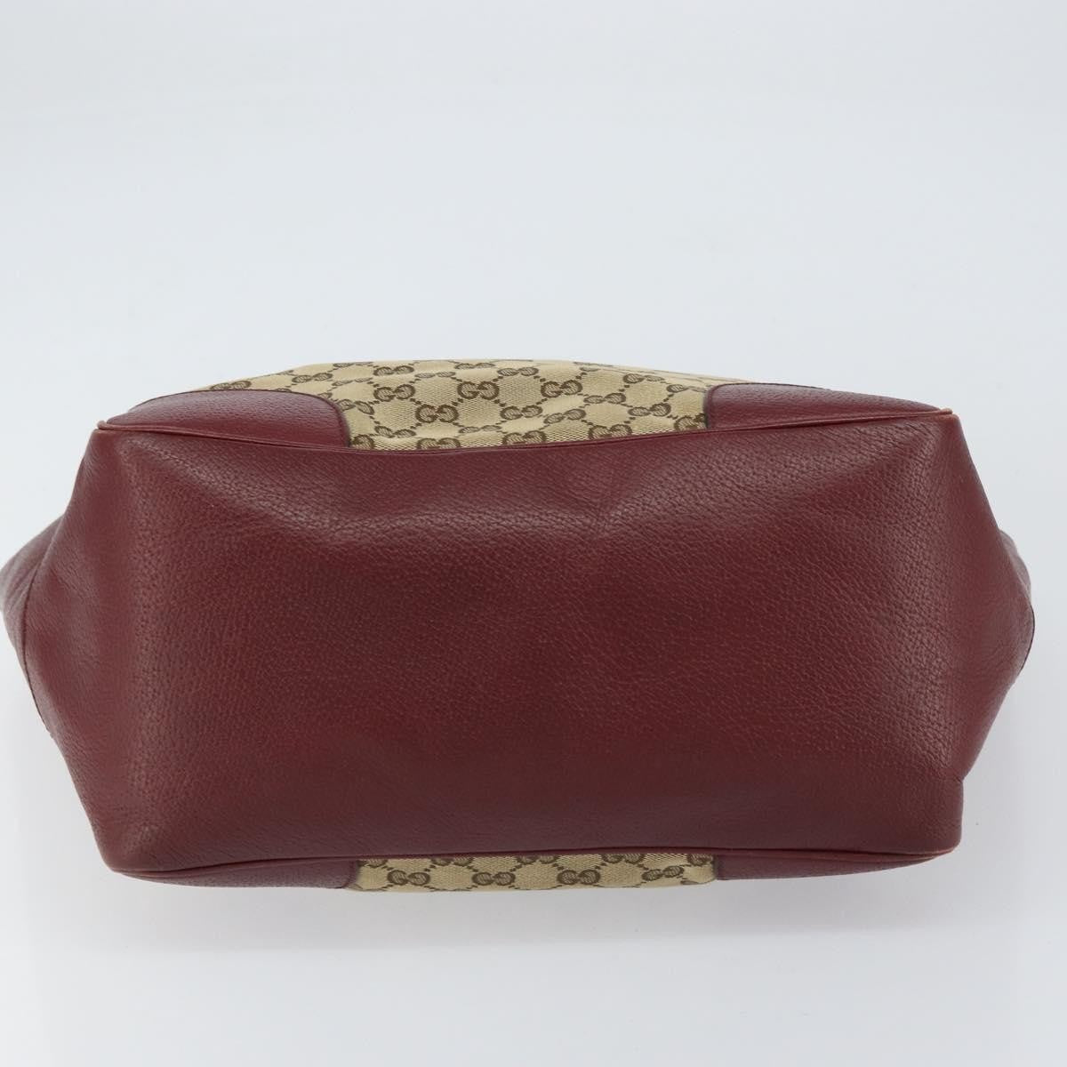 Gucci Bree Tote GG Canvas with Leather, BEIGE, CANVAS, Tote bag