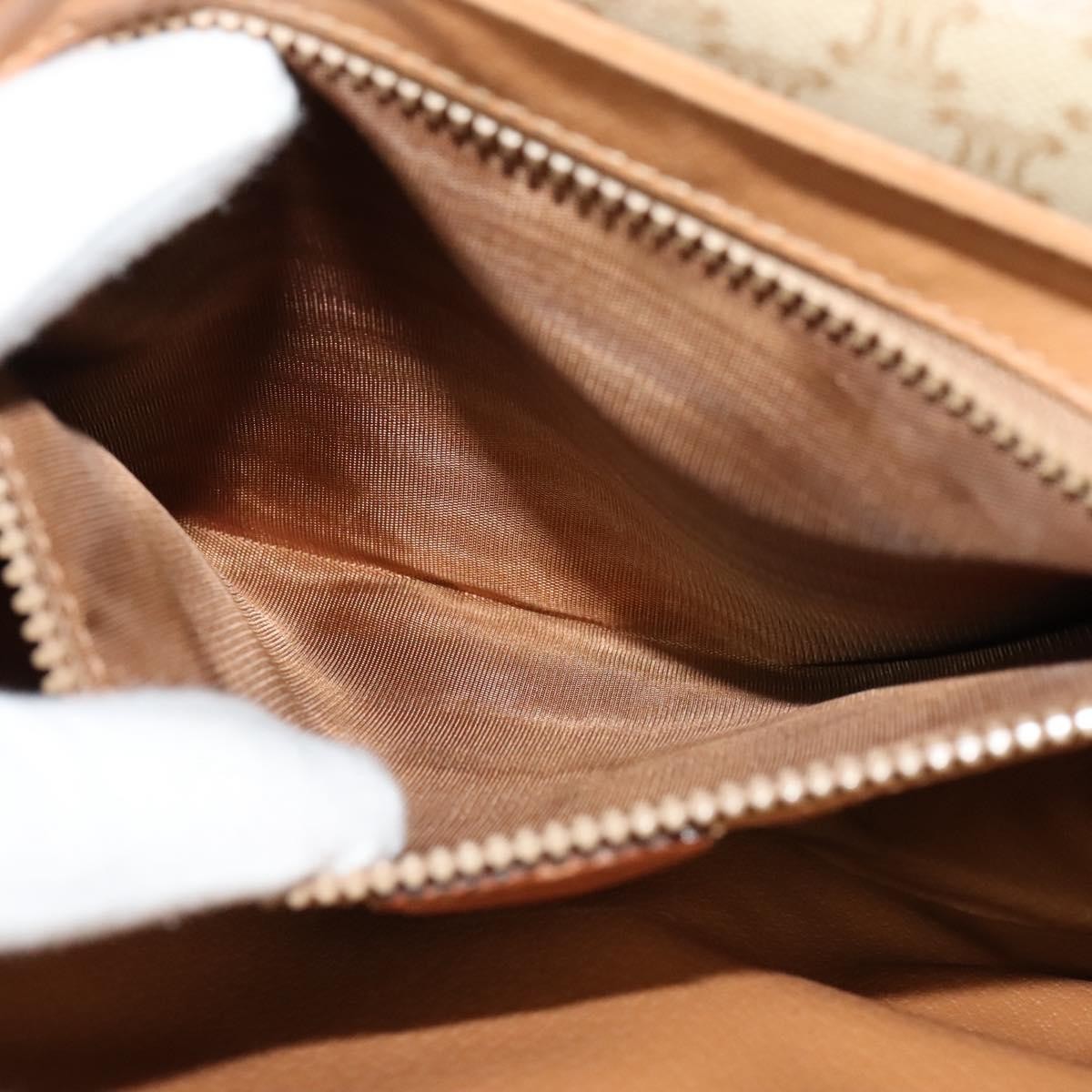 Celine Macadam Shoulder Bag PVC Leather, BEIGE, CANVAS, Shoulder bag