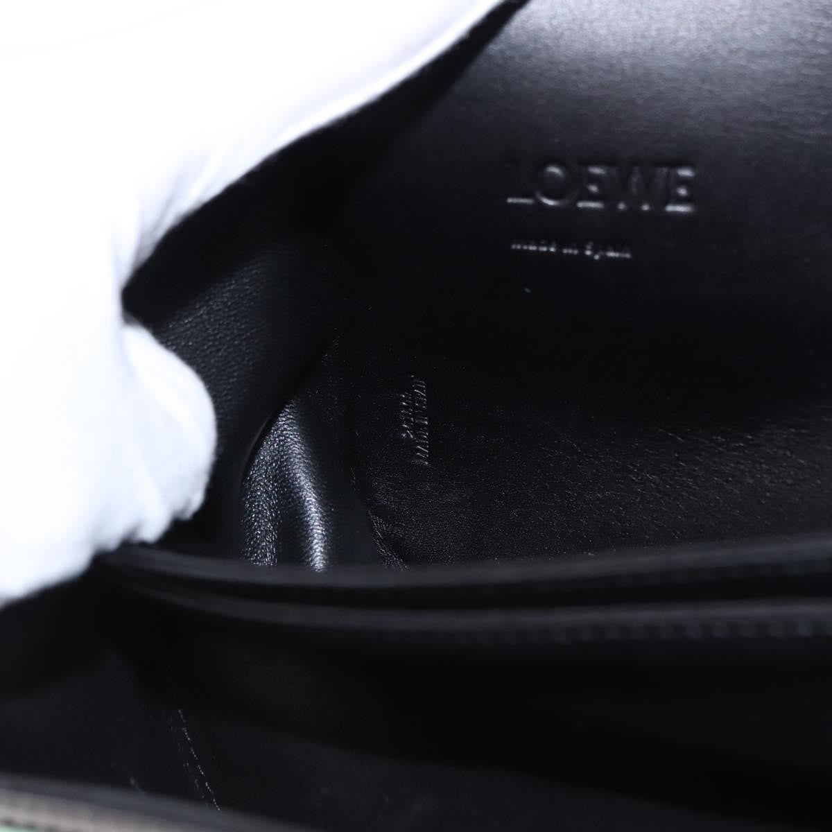 Loewe Barcelona Shoulder Bag Suede with Leather, GREEN, SUEDE, Shoulder bag