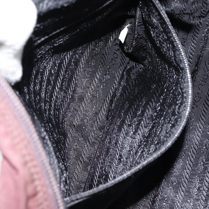 Prada Front Pocket Crossbody Bag Tessuto, BURGUNDY, NYLON, Shoulder bag