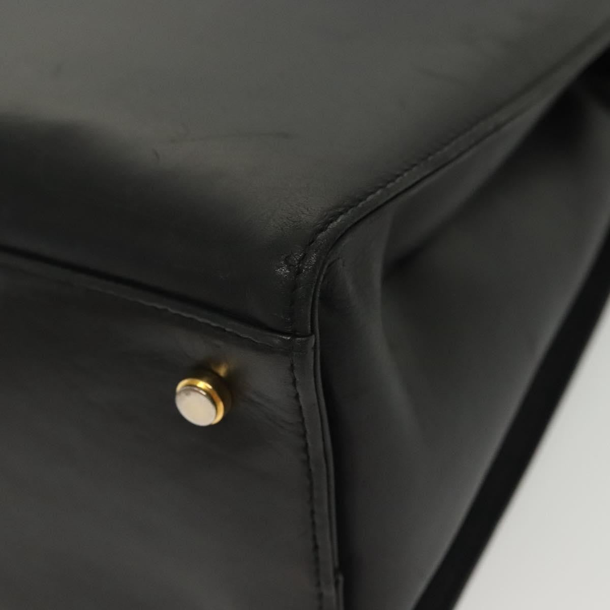 Salvatore Ferragamo Gancini Shoulder Bag Leather, BLACK, LEATHER, Shoulder bag