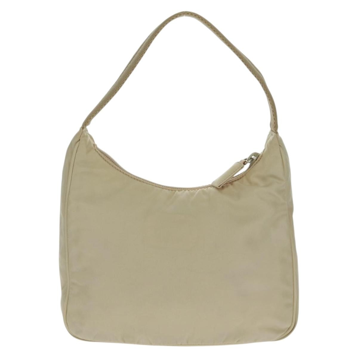 Prada Hobo Tessuto, BEIGE, NYLON, Handbag