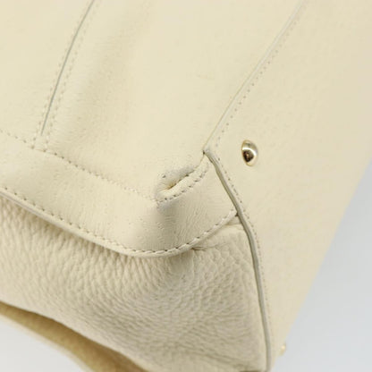 Salvatore Ferragamo Gancini Shoulder Bag Leather, BEIGE, LEATHER, Shoulder bag