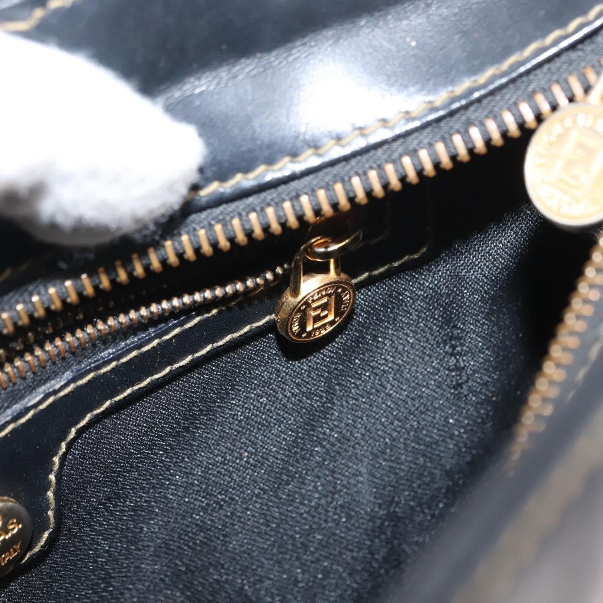 Fendi Pequin Shoulder Bag Canvas, BROWN, PVC, Shoulder bag